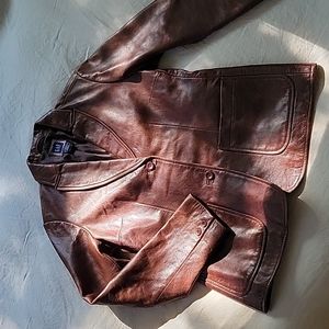 Vintage Gap leather blazer